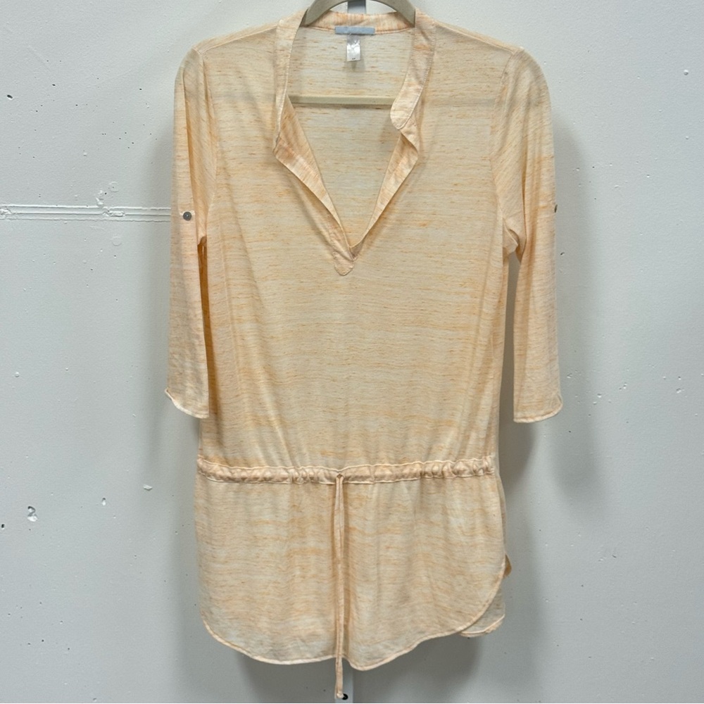 Eberjey Loungewear Pajama Cropped Sleeve Mini Dress Tunic Lightweight Small